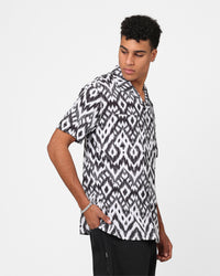 XXIII Horizon Button Up Shirt Black/White