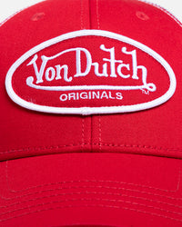 Von Dutch Originals Trucker Snapback Red/White