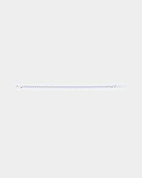 NXS 5mm Cuban Bracelet White Gold