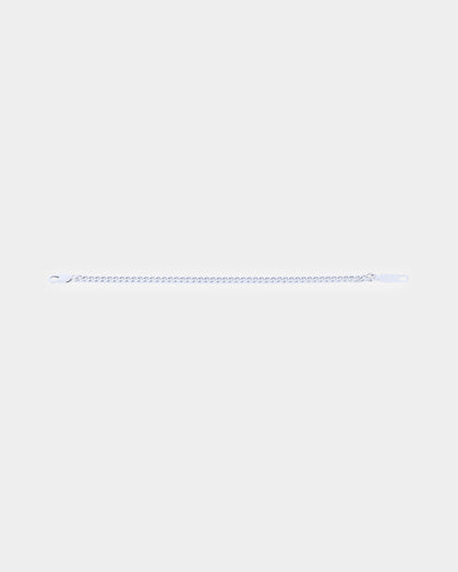 NXS 5mm Cuban Bracelet White Gold