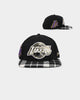 Pro Standard Los Angeles Lakers Prep Plaid Brim Snapback Black