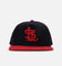 New Era St. Louis Cardinals 'Throwback Cord Golfers' Corduroy Golfer Snapback Navy/Red