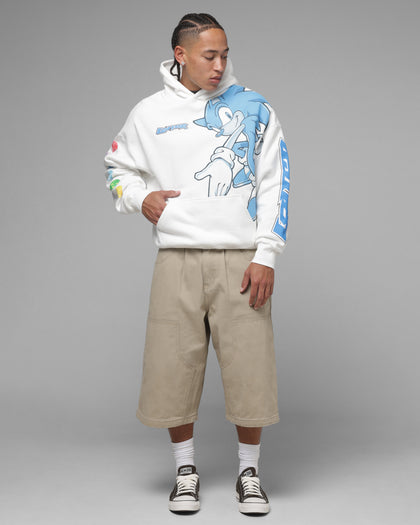 Loiter x Sonic Emerald Hoodie Off White