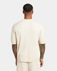 XXIII Terry Knit Button Up Shirt Tan