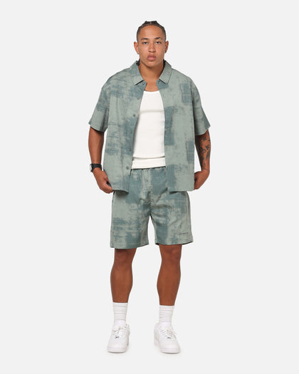 Saint Morta Solis Textured Shorts Petrol Green