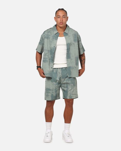 Saint Morta Solis Textured Shorts Petrol Green