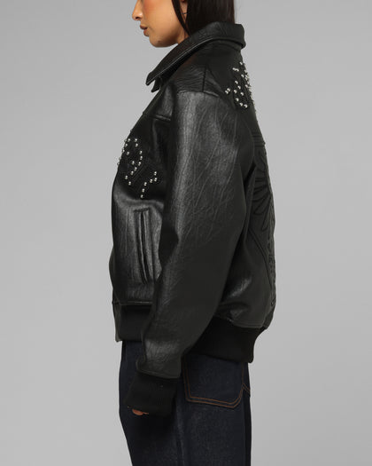 Loiter Imperial Vegan Leather Jacket Black