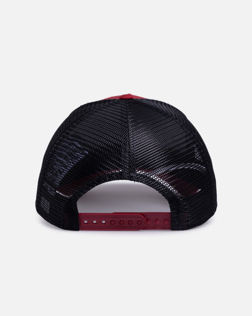 New Era AS Roma 'Tonal' 9FORTY A-Frame Trucker Snapback Dark Red