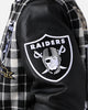 Pro Standard Las Vegas Raiders Pro Prep Plaid Jacket White/Black