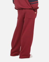 Carre Varsity Track Pants Burgundy