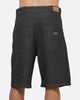Carre Grid Solace Jorts Black Denim