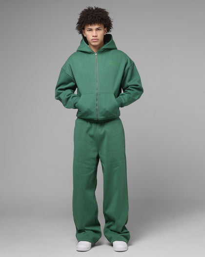 Loiter Ultra Hybrid Zip Hoodie Green
