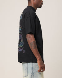 Saint Morta Year Of The Dragon Boxy T-Shirt Black/Iridescen
