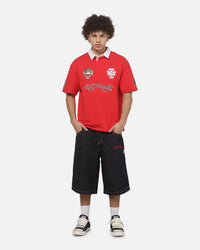 Loiter Hardy League Polo T-Shirt Red
