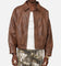 XXIII Vegan Leather Flight Jacket Brown