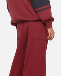 Carre Varsity Track Pants Burgundy