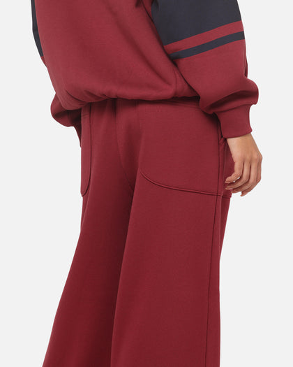 Carre Varsity Track Pants Burgundy
