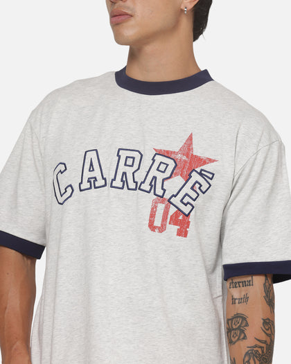 Carre 4 Star Ringer T-Shirt Grey Marle