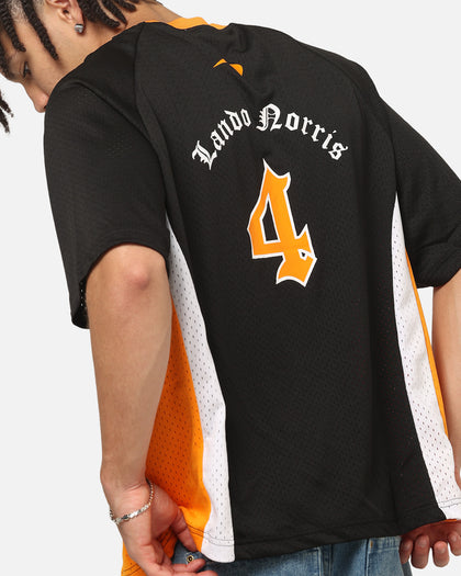 Mitchell & Ness McLaren Lando Norris Black Letter Jersey Black/Papaya