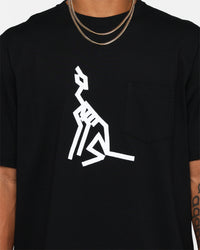 Raised By Wolves AG Howl Pocket T-Shirt Black