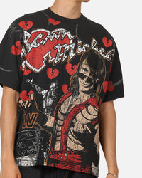Culture Kings X WWE Shawn Michaels All Over Print T-Shirt Black
