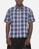 Saint Morta Paradise Studios Button Up Shirt Navy Plaid