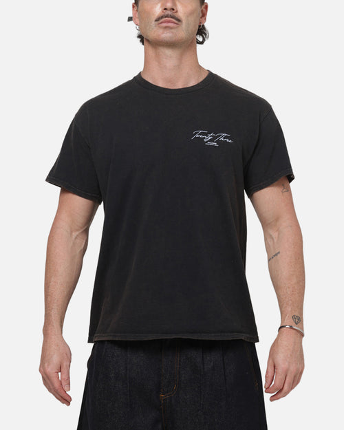 XXIII Script T-Shirt Black/Blue