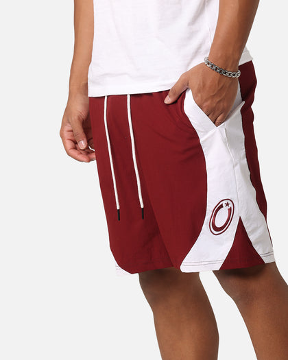 Carre C-Star Warm Up Shorts Maroon/White