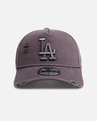 New Era Los Angeles Dodgers 'Canvas Graphite Grey' 9FORTY A-Frame Snapback Washed Graphite