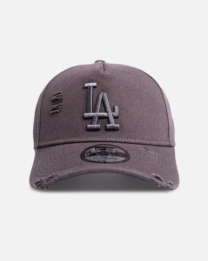 New Era Los Angeles Dodgers 'Canvas Graphite Grey' 9FORTY A-Frame Snapback Washed Graphite