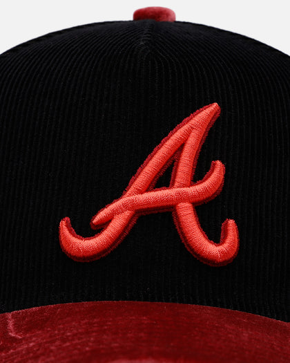 New Era Atlanta Braves 'Velvet Cord Certified Lover' 9FORTY A-Frame Premium Corduroy Snapback Black