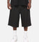 Carre Heritage Pleated Shorts Black Pinstripe