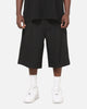 Carre Heritage Pleated Shorts Black Pinstripe