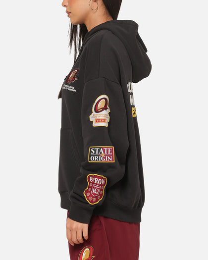 Mitchell & Ness Queensland Maroon 8 Straight Box Hoodie Washed Black