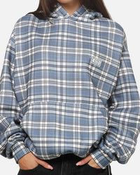 Carre Gridline Hoodie Blue-plaid