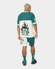 BEENTRILL Numerals Football Jersey Cream/Green