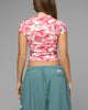 Loiter Women's Hybrid Baby T-Shirt Pink Camo