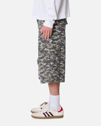 MNML Distressed Ultra Baggy Cargo Shorts Camo