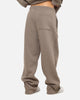 Jordan Jumpman Brooklyn Fleece Oversized Open-Hem Pants Olive Grey/Black