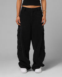 Loiter F-16 Balloon Cargo Pants Black