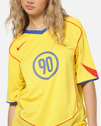 Nike Total 90 Soccer T-Shirt Tour Yellow/Lyon Blue