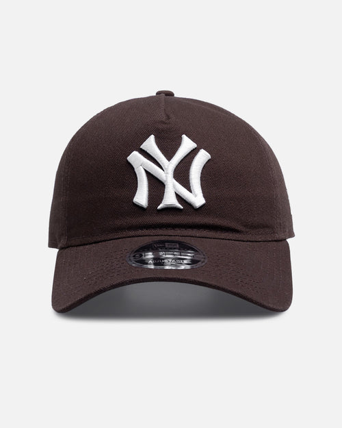 New Era New York Yankees 'Duck Canvas' 9FORTY A-Frame Unstructured Snapback Walnut