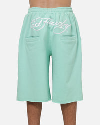 Ed Hardy Baggy Fleece Shorts Turquoise