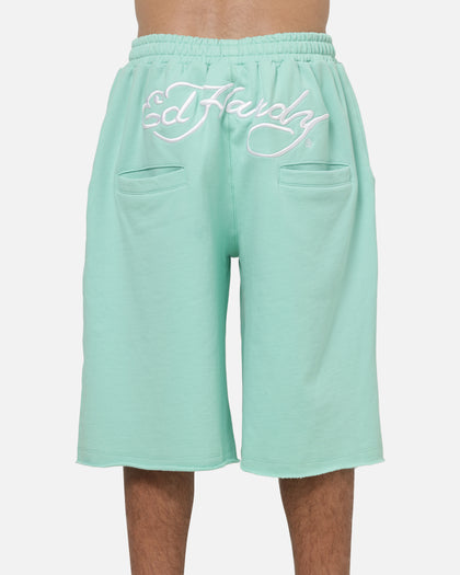 Ed Hardy Baggy Fleece Shorts Turquoise