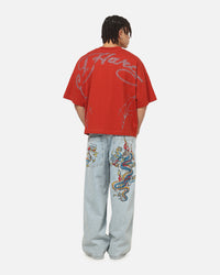 Ed Hardy Cyber Rhinestone T-Shirt Red
