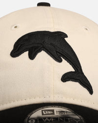 New Era The Dolphins 'NRL Two Tone' 9TWENTY Strapback Chrome White/Black