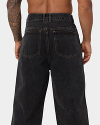 X-Large Bull Denim 91 Pants Washed Black