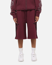 Ed Hardy Trinity Baggy Sweat Shorts Plum