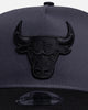 New Era Chicago Bulls 'Graphite Black' 9FORTY A-Frame Snapback Black/Grey