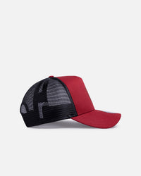 New Era AS Roma 'Tonal' 9FORTY A-Frame Trucker Snapback Dark Red